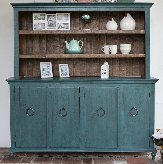 International Furniture Direct Capri Green 73 x 75 Hutch Cabinet is available in the Sacramento CA